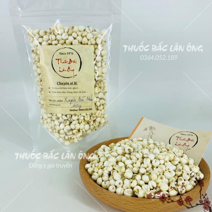 Xuyên bối mẫu 100g, bối mẫu tứ xuyên, khô, thơm, hạt đều, không lẫn tạp chất - Lãn Ông
