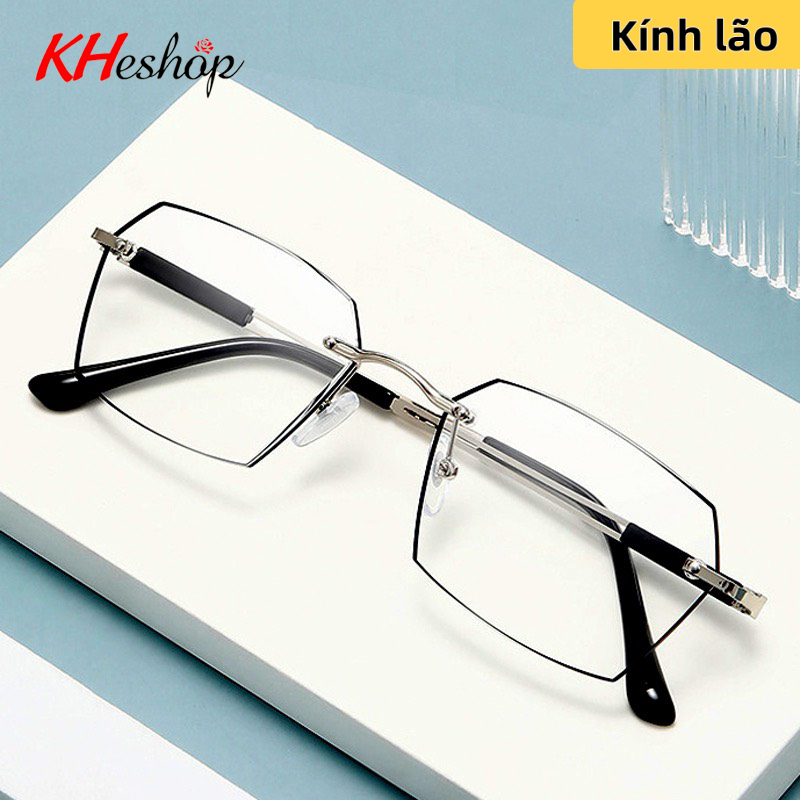 Kính lão trẻ trung dành cho người Trung Niên bị Viễn thị form không viền mã Y5213