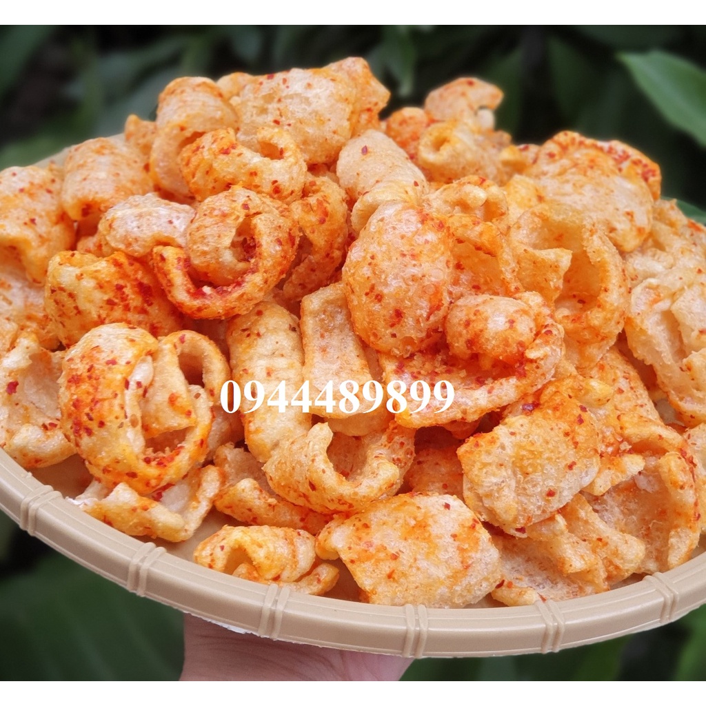 [Tết 2022]500gr DA HEO CHÁY TỎI 500g - đồ ăn vặt