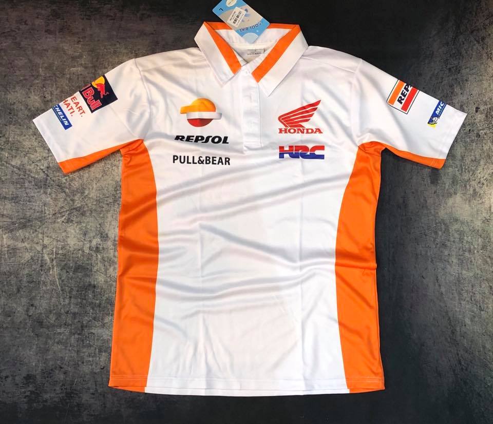 Áo Thun HONDA REPSOL Màu Trắng Cao Cấp