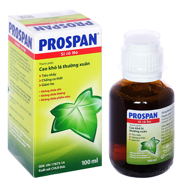 Siro Prospan Hỗ Trợ Ho, Viêm Phế Quản - Chai 100ml