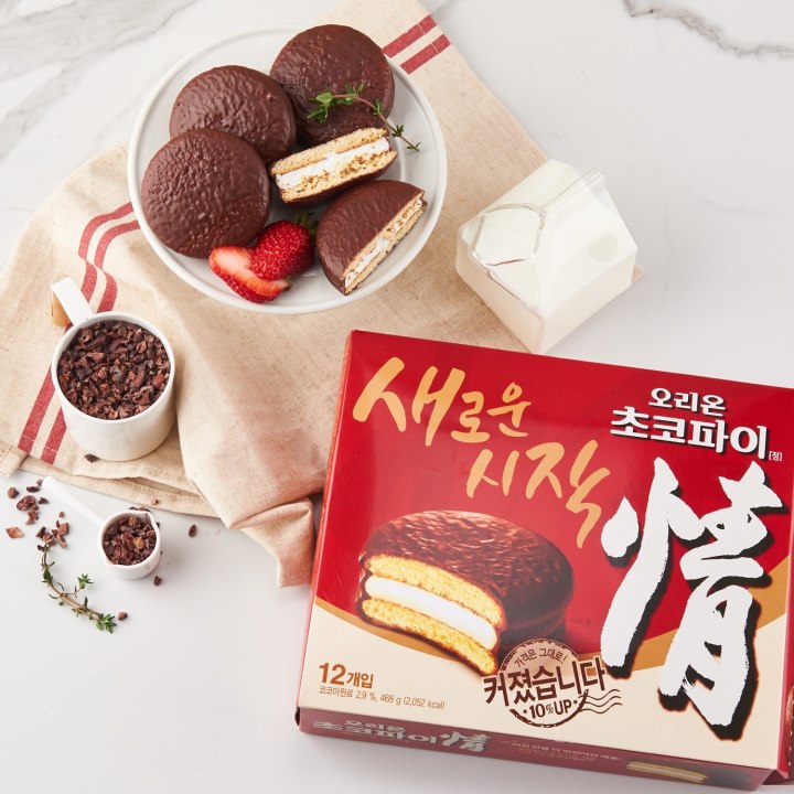 Bánh Choco Pie Orion 12 Pack 468g / 오리온) 초코파이 468g (12개입)