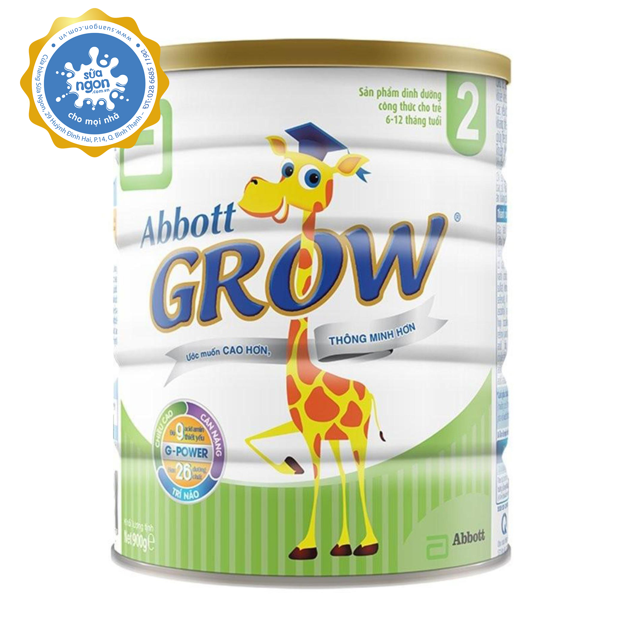 Sữa bột Abbott Grow 2 (900g)