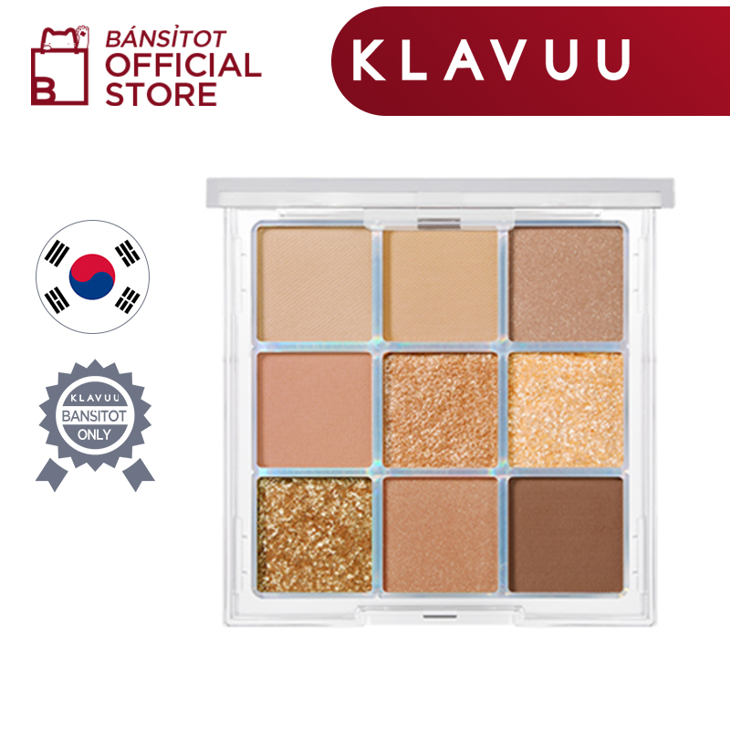 Bảng phấn mắt 9 màu KLAVUU Easy Mood Maker Shadow Palette 7.8g