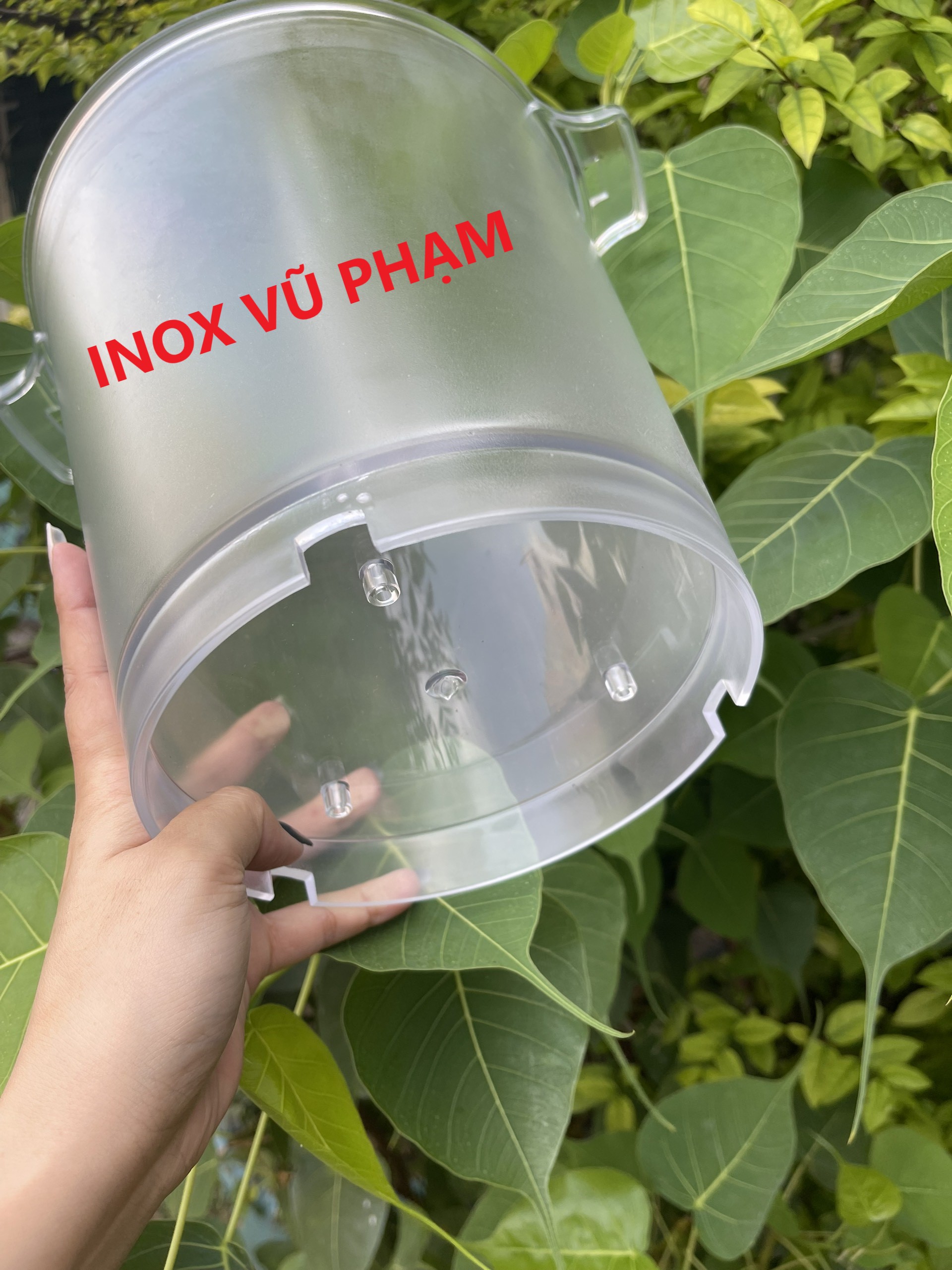 XÔ NHỰA MICA ƯỚP BIA,RƯỢU VANG,ĐỰNG ĐÁ (HÌNH TRÒN) (Ảnh thật shop tự chụp)