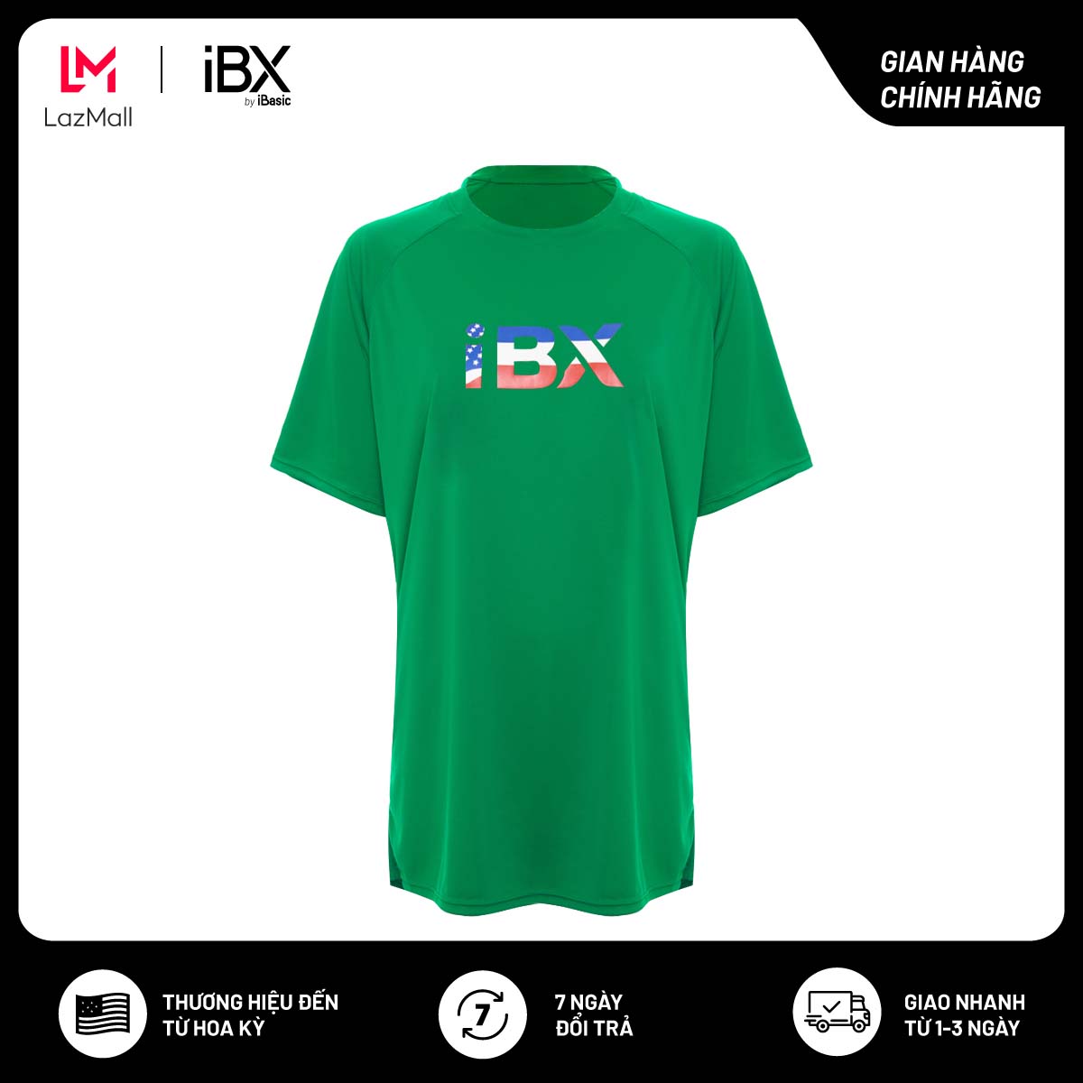 Áo thun unisex thể thao tay ngắn iBasic IBX037