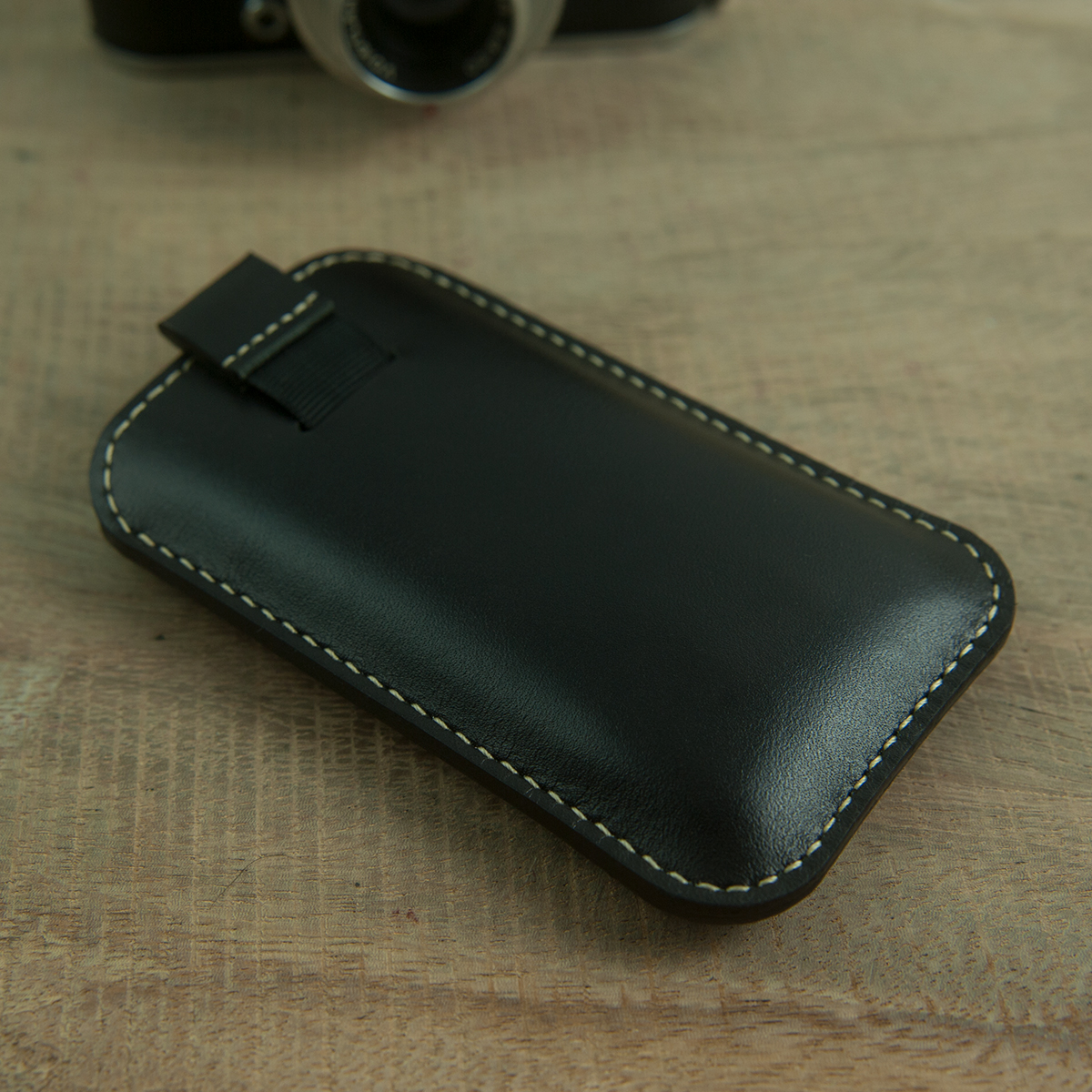 Bao da Nokia E72 handmade - Màu Đen - Da thật 100% - Đồ da thủ công miễn phí khắc laser