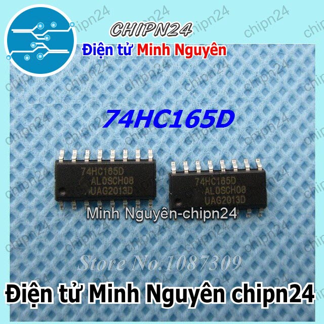 [3 con] (SOP) IC Dán 74165 74HC165 SOP-16 (SMD) (74HC165D) (IC Thanh ghi dịch chuyển PISO 8 bit) - HH002942