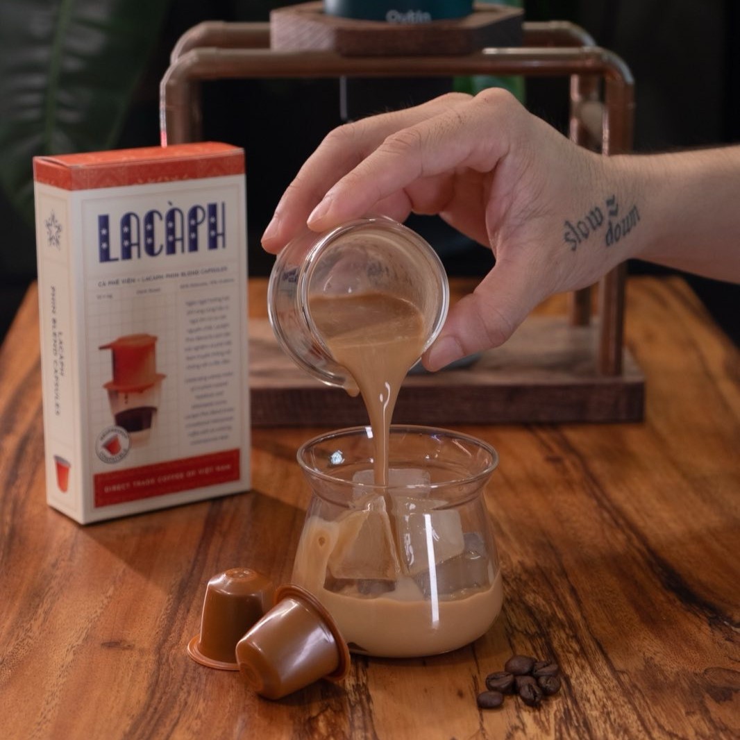 Viên cà phê capsules Lacàph Phin Blend - Hàng chính hãng