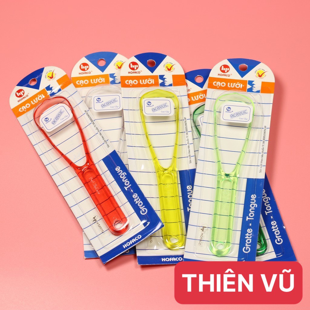 Que cạo lưỡi dụng cụ làm sạch lưỡi Hafaco tiện dụng - GD Thiên Vũ