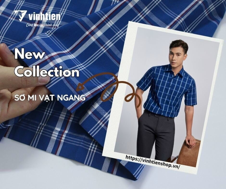 Áo Sơ Mi Ngắn Tay Dáng Regular Vĩnh Tiến Bamboo Pha Vĩnh tiến 535_N1