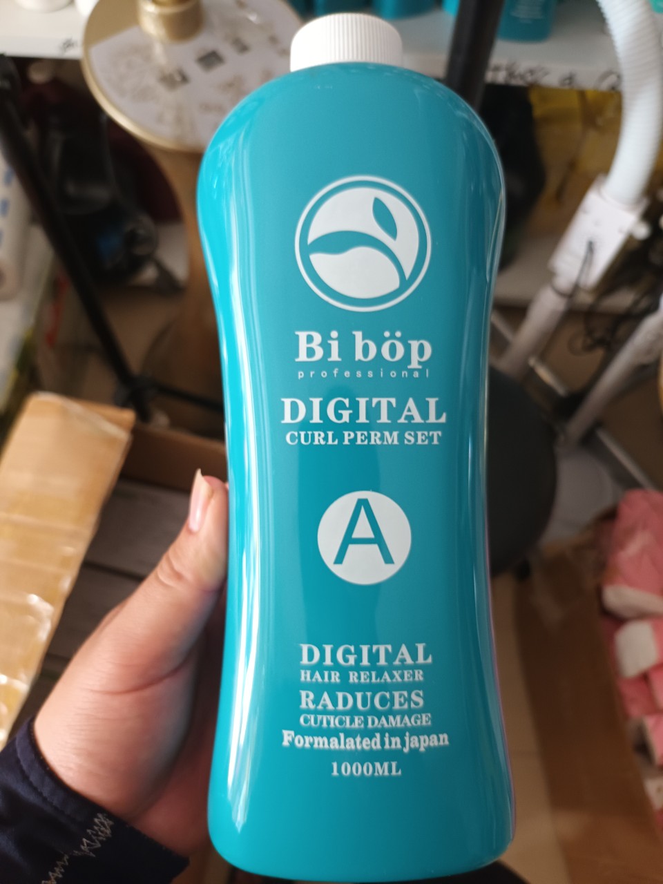 THUỐC DUỖI ÉP TÓC BIBOP 1 LẦN MẪU MỚI CHAI 1000ML