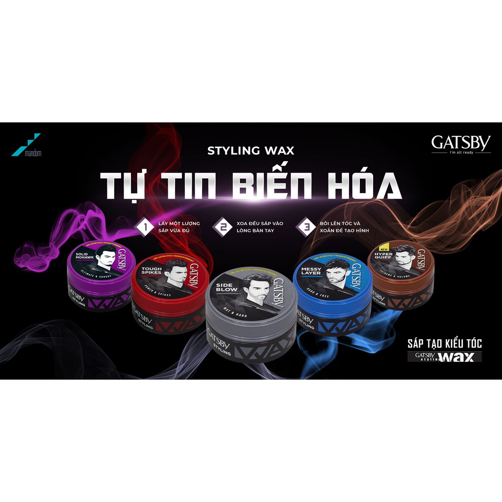 POWER & SPIKES - SÁP WAX VUỐT TÓC GATSBY NHẬT BẢN