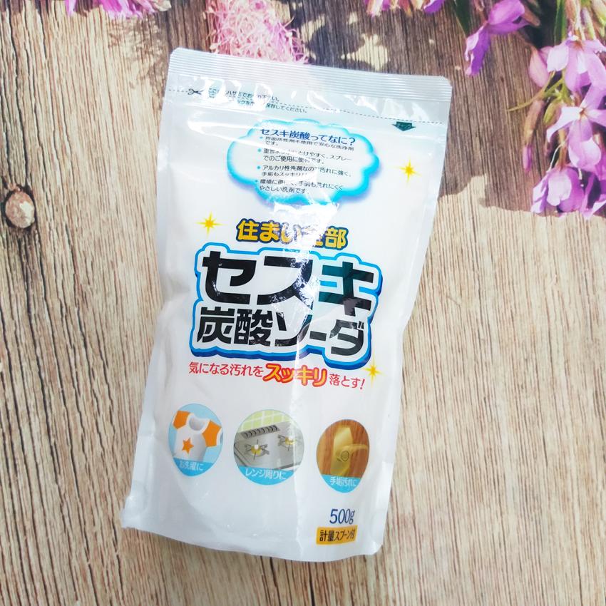 Bột baking soda Sesuki 500g (tẩy trắng) Rocket - Nội địa Nhật Bản