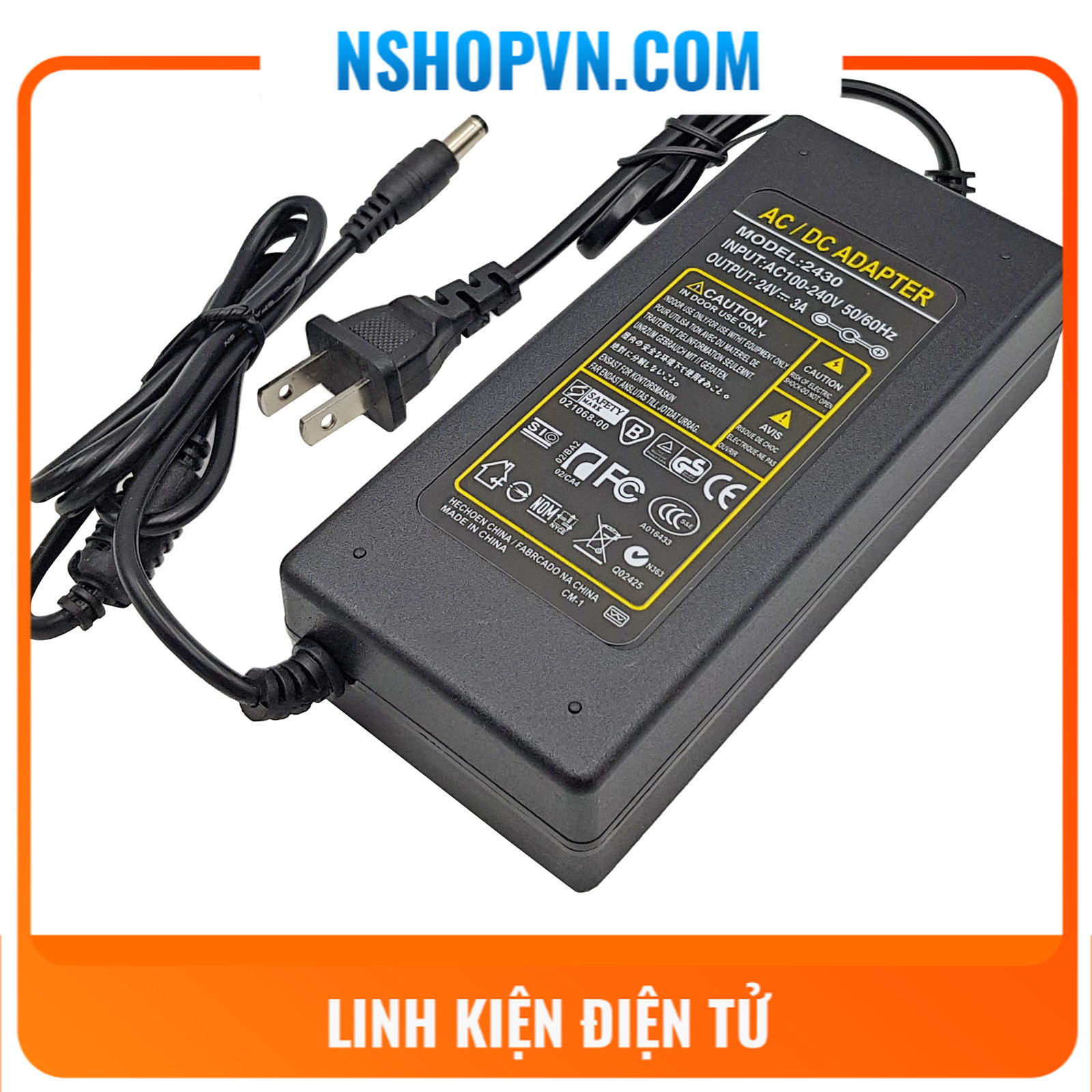 Nguồn adapter 24v 3a