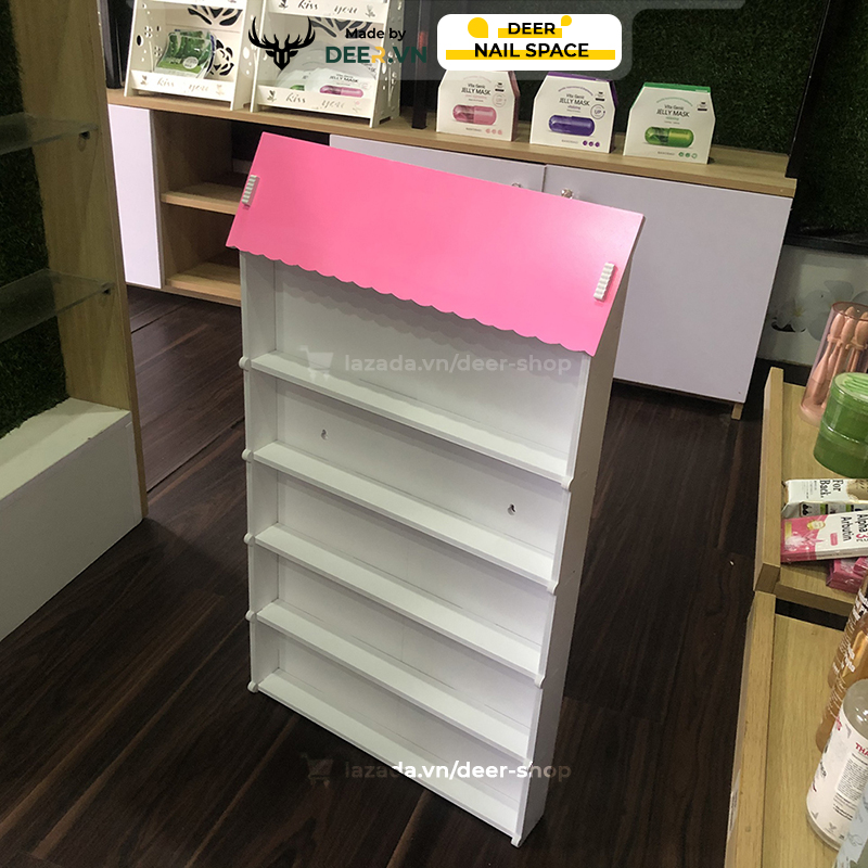 Deer-shelf for water nail polish pedicure hanging wall