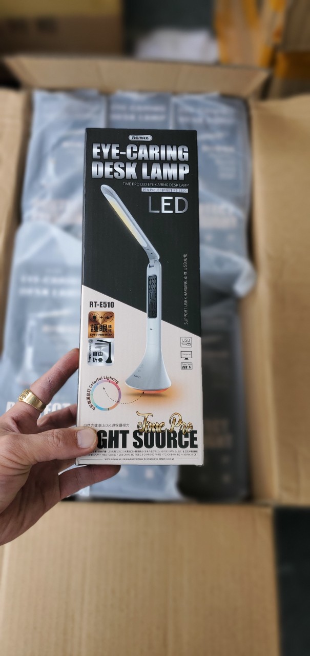 Đèn Led để bàn đa năng Remax RT-E185  | RT - E510  (Đèn led - Đồng hồ - Đo nhiệt độ)