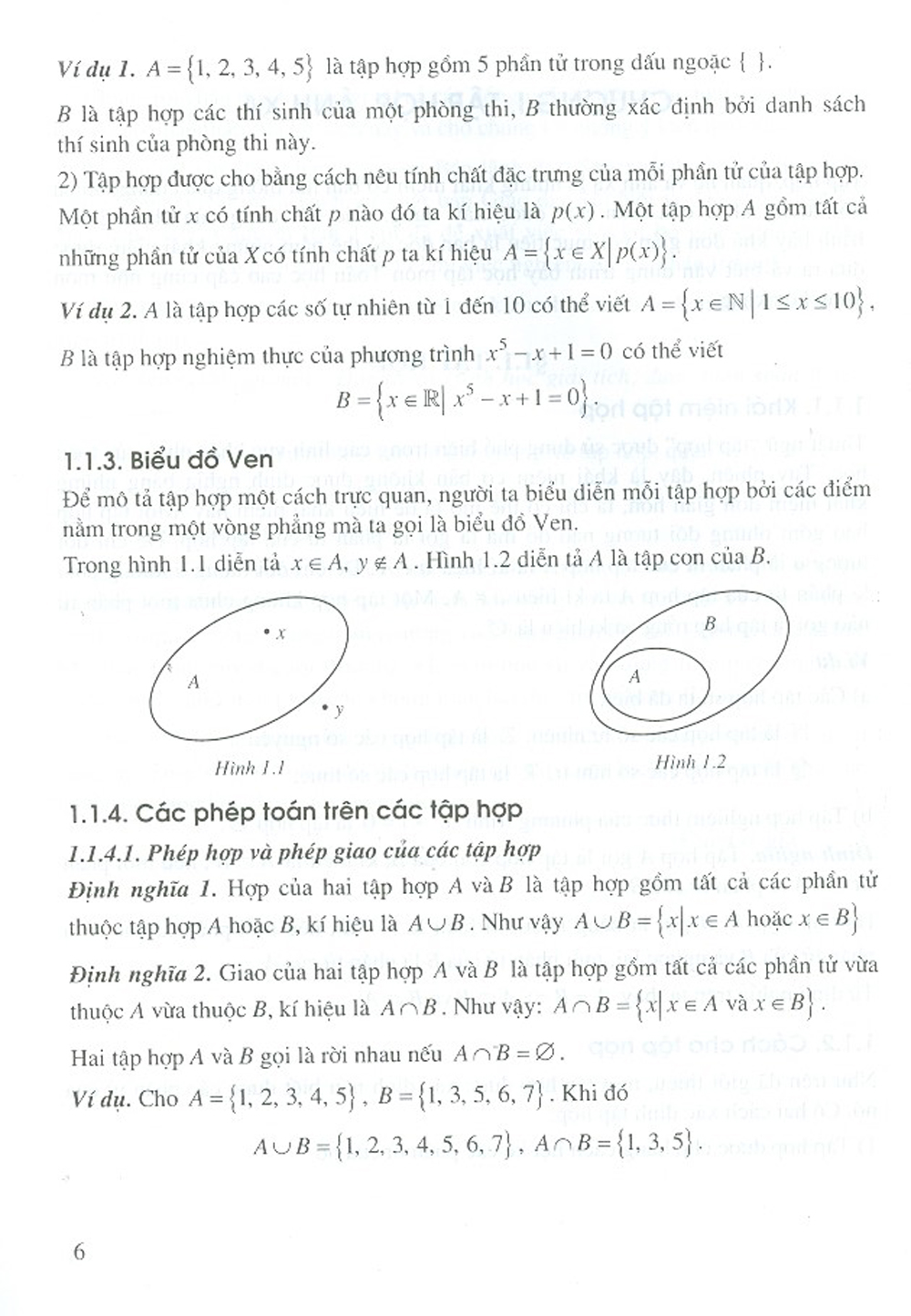 Toán Học Cao Cấp - Tập 1