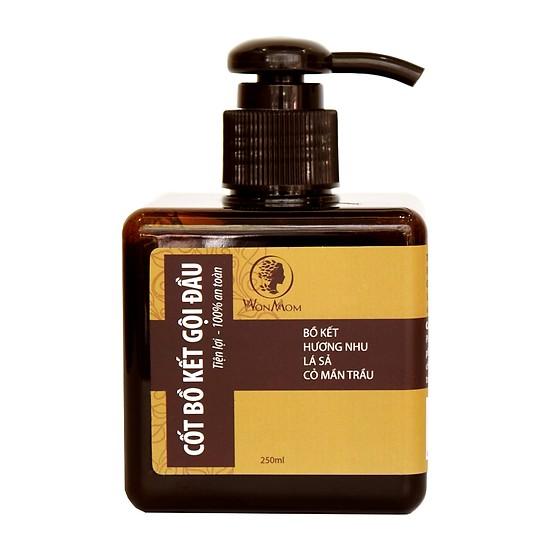 Dầu gội cốt bồ kết thảo mộc wonmom