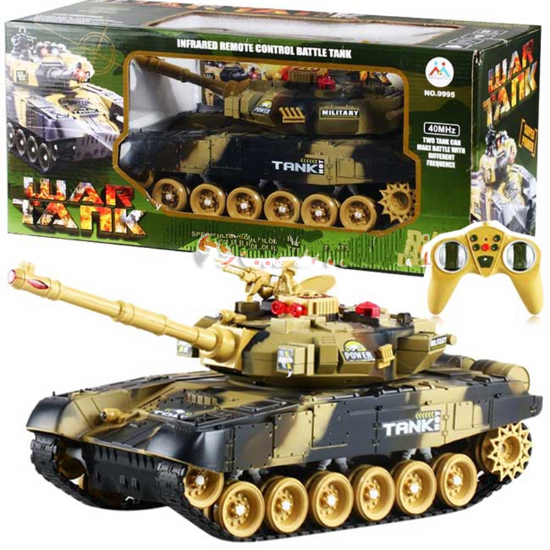 (GIẢM SỐC) Đồ chơi xe tank điều khiển từ xa hàng cao cấp chạy bằng xích dùng pin sạc 7.2V cực khoẻ siêu nhanh, bệ pháo xoay 360 độ, có đèn phát nhạc, kích thước 47x18x21 cm dành cho bé trai trên 3 tuổi, do choi xe tang dieu khien
