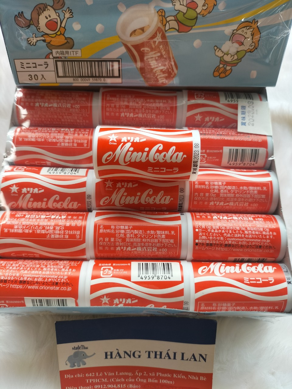 1 hũ kẹo c minicola nhật bản 9g- kẹo coca cola