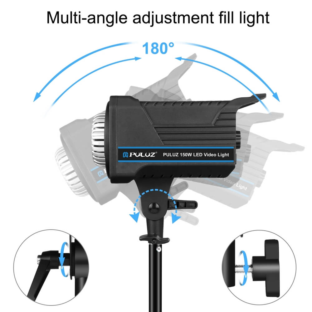 ĐÈN LED STUDIO 150W 3200K-5600K PULUZ (NGÀM BOWENS)