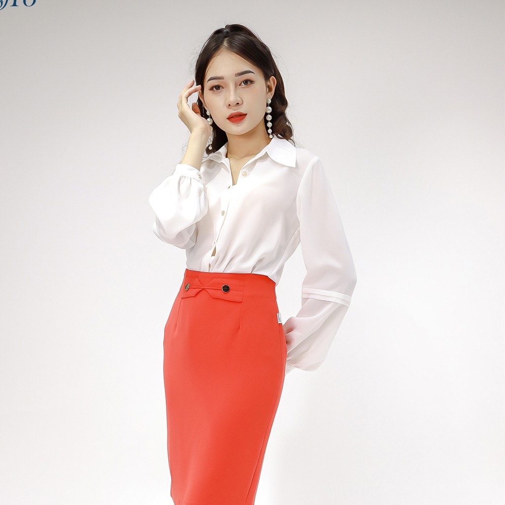 Áo Sơ Mi Cổ Đức , Tay Chuông Emspo Sml2422