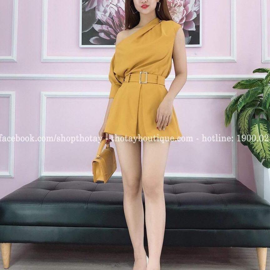 sét áo lệch vai và quần short