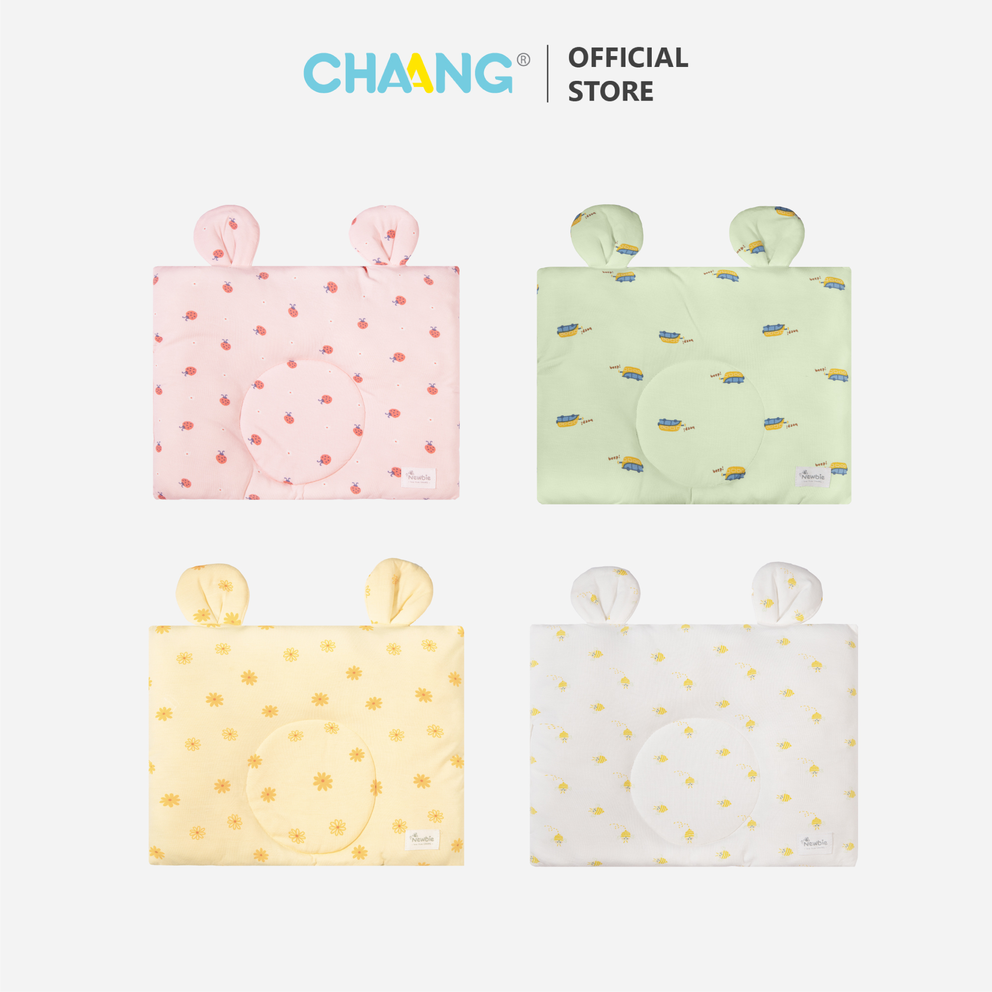 [CHAANG] Gối lõm cho bé sơ sinh Spring CHAANG