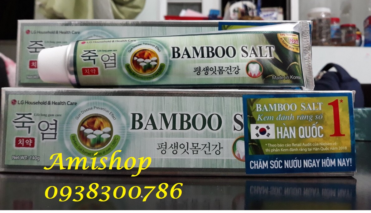 [HCM]Kem đánh răng muối tre Bamboo Salt 140g