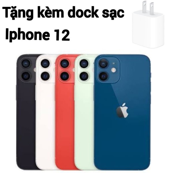 [HCM][Trả góp 0%]Điện thoại Apple iPhone 12 bản 256GB - Hàng nhập khẩu new 100% + Dock sạc 20W