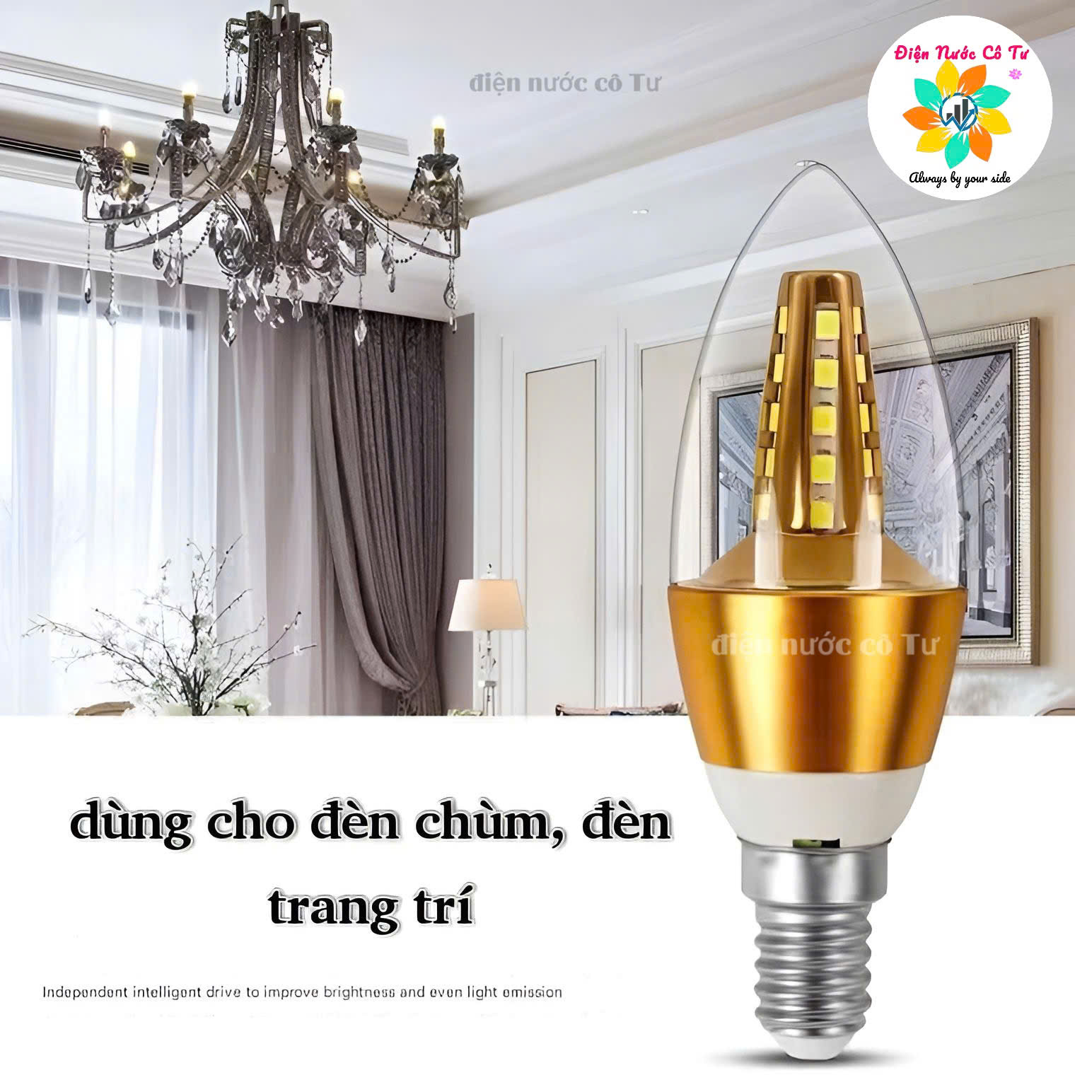 Bóng Đèn Led Hỏa Tiễn Led Nến 5W E14/E27