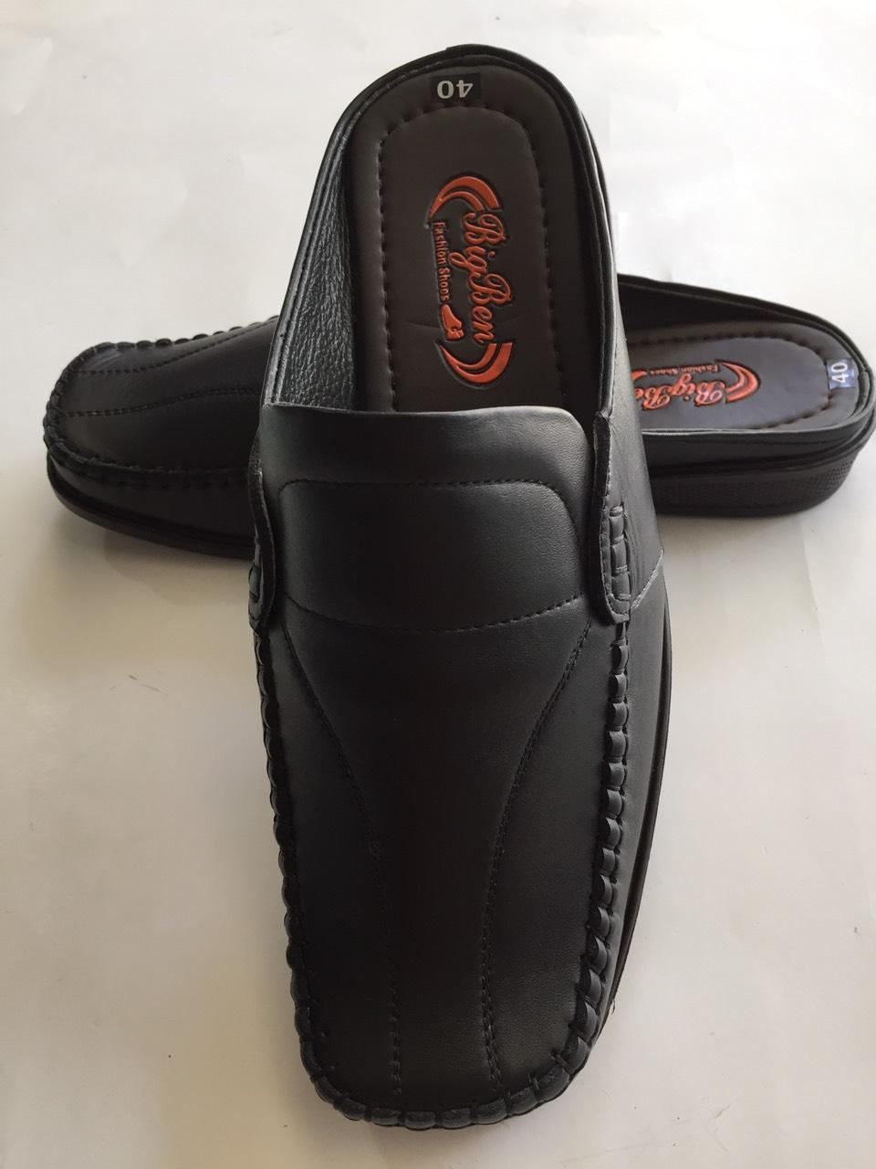 Giày Hở Gót SaBo Nam Da Bò Thật Khâu Đế HKT Shop SB207