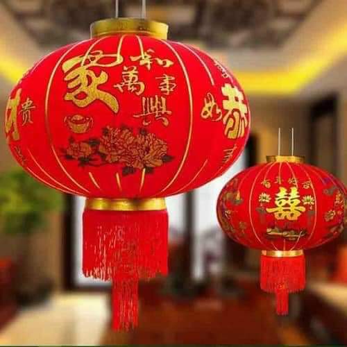 ĐÈN LỒNG TREO TẾT HÀNG CAO CẤP 2 ĐẾ LOẠI 100CM.