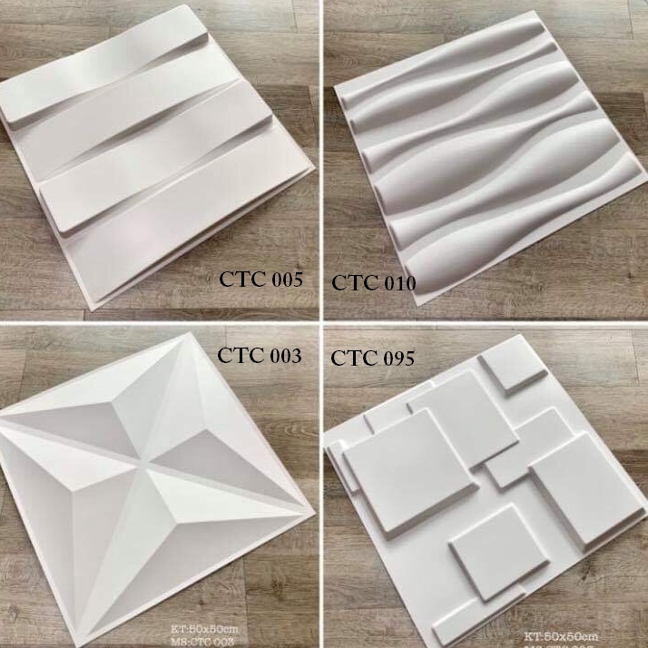 Combo 10 tấm ốp tường nhựa PVC