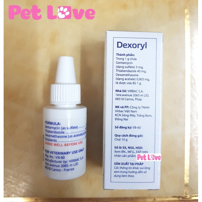 Dexoryl chống viêm tai chó mèo