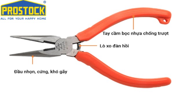 Kìm nhọn 6inch/150mm Fujiya AR-150S