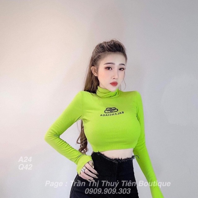 [HCM]ÁO CỔ LỌ TAY DÀI