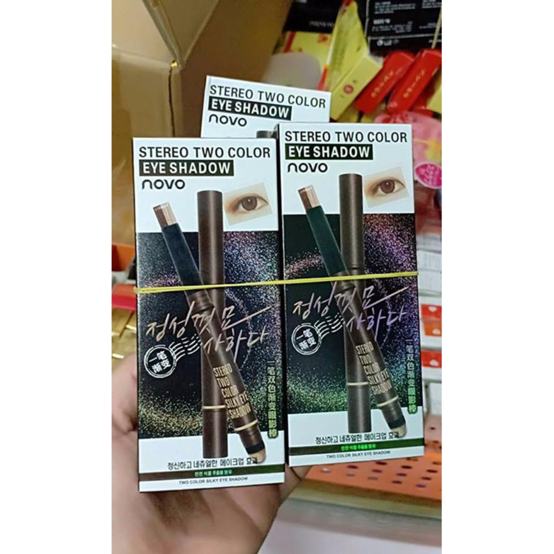 Phấn Mắt 2 Đầu Stereo Two Line Eye Shadow Novo