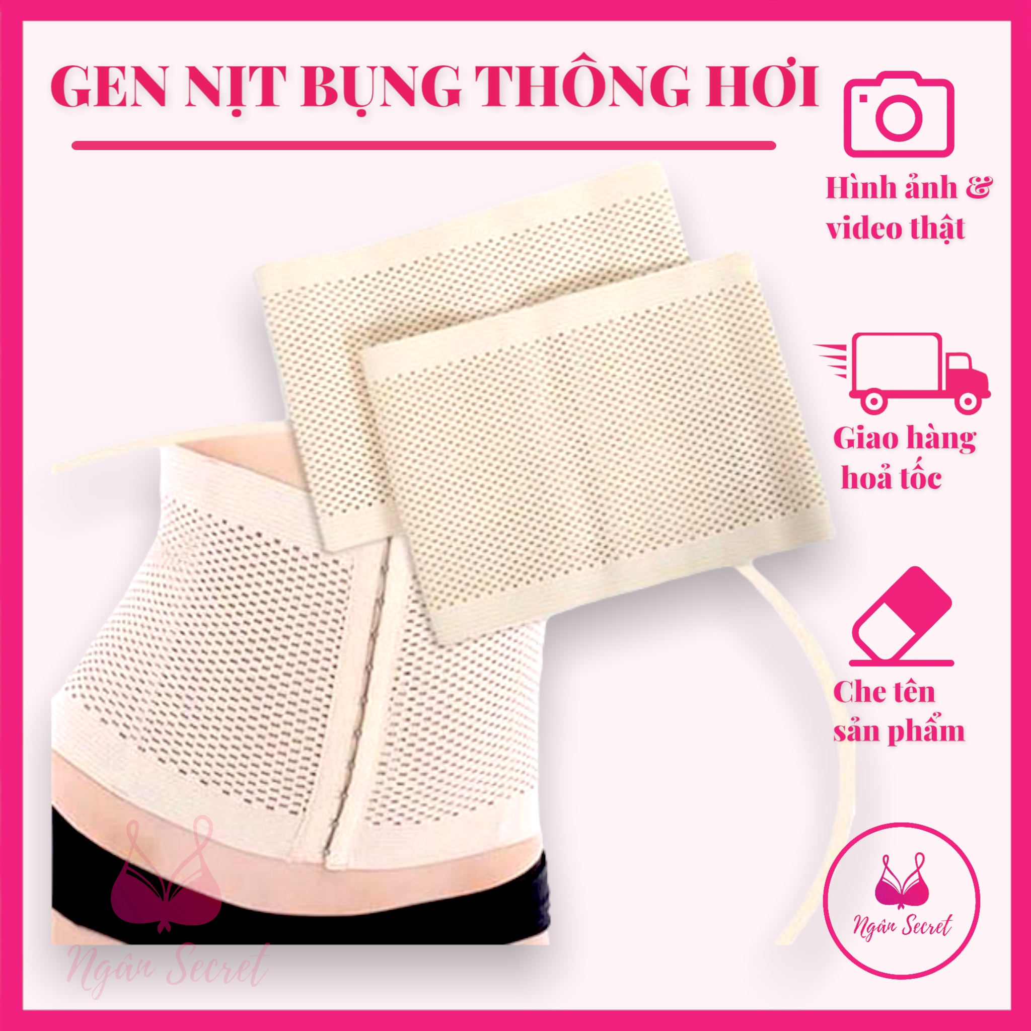GEN NỊT BỤNG THÔNG HƠI ĐỊNH HÌNH VÒNG EO GIẢM MỠ