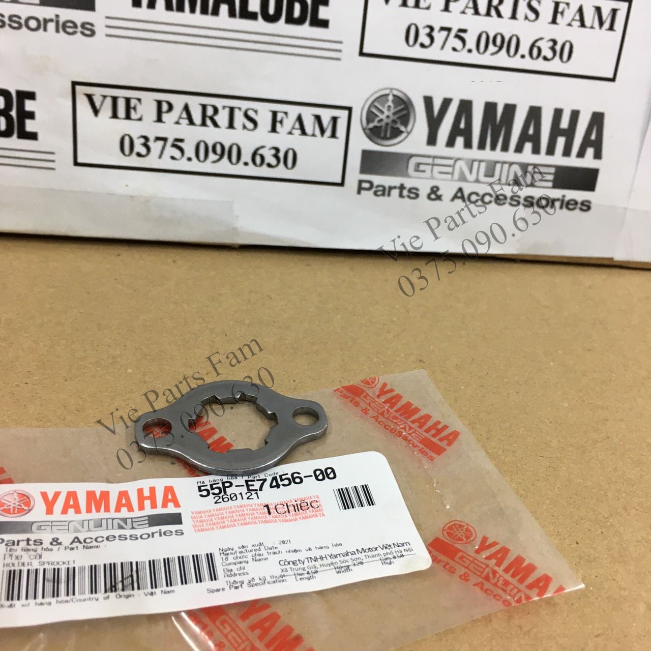 Phe khoá nhông trước Exciter 135 , Chính hiệu Yamaha Motor VN