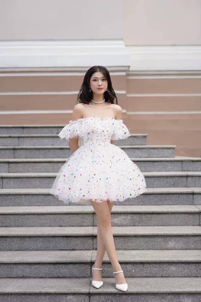 đầm lưới tim kim sa công chúa mới ld22