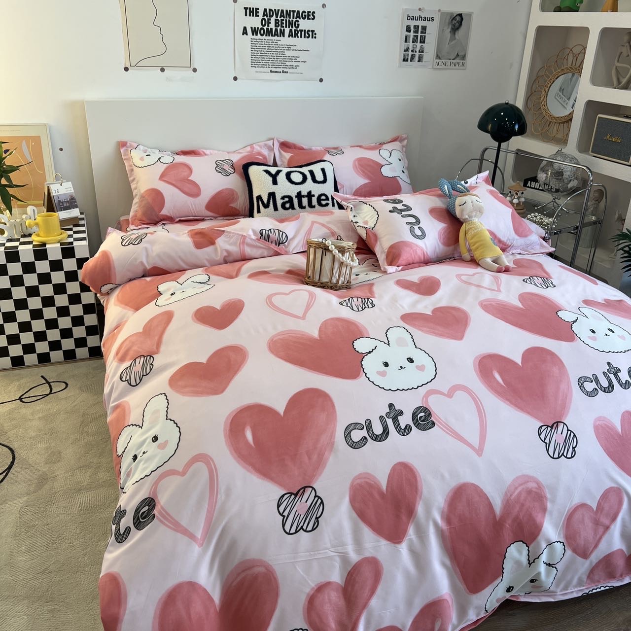 SET 4 món Cotton Poly nhập khẩu --- miễn phí bo chun drap ga giường