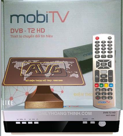 [HCM]Bộ đầu thu DVB T2 mobiTV và anten trong nhà