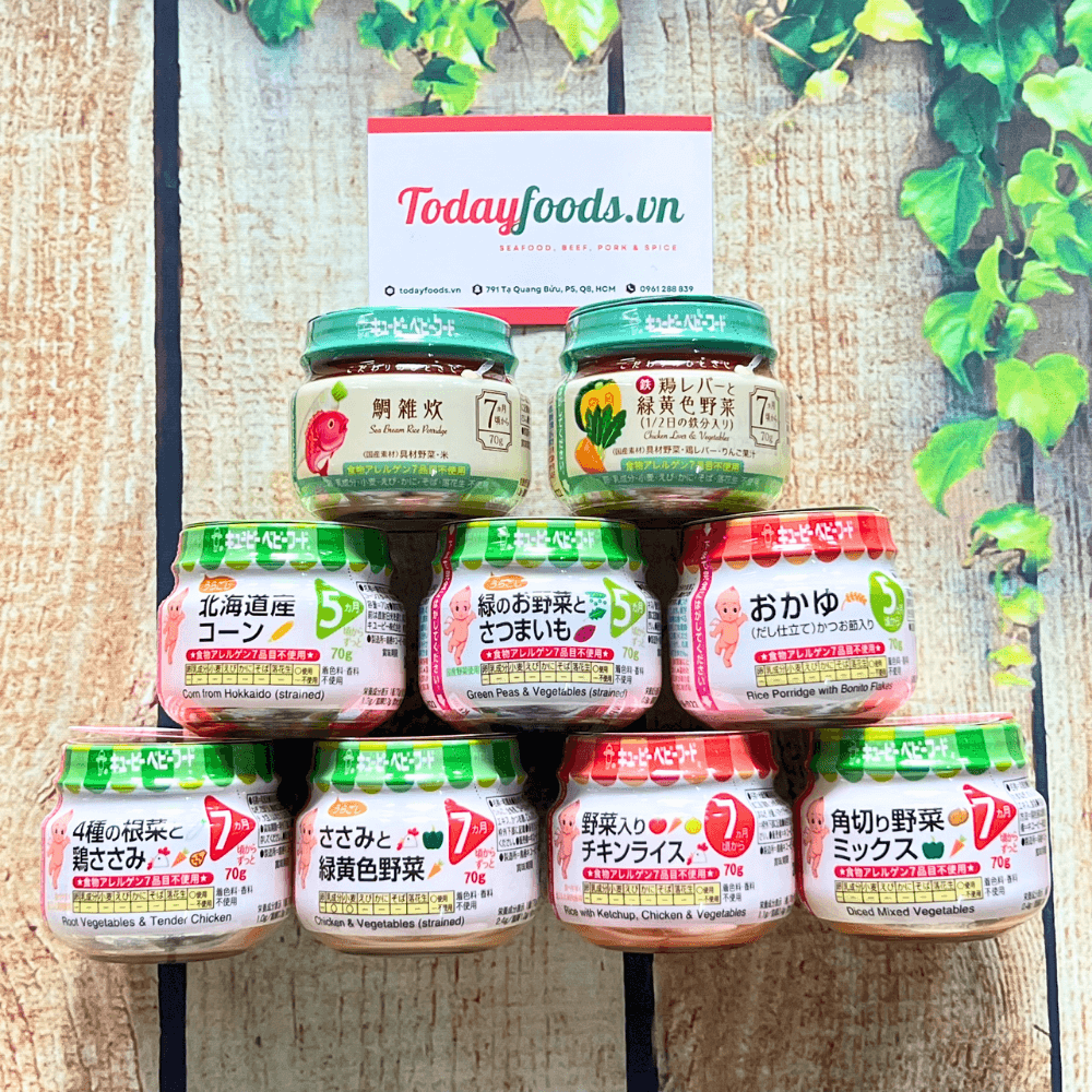 ĐỒ ĂN DẶM Kewpie dành cho bé (5 tháng đến 7+ tháng tuổi) 70G