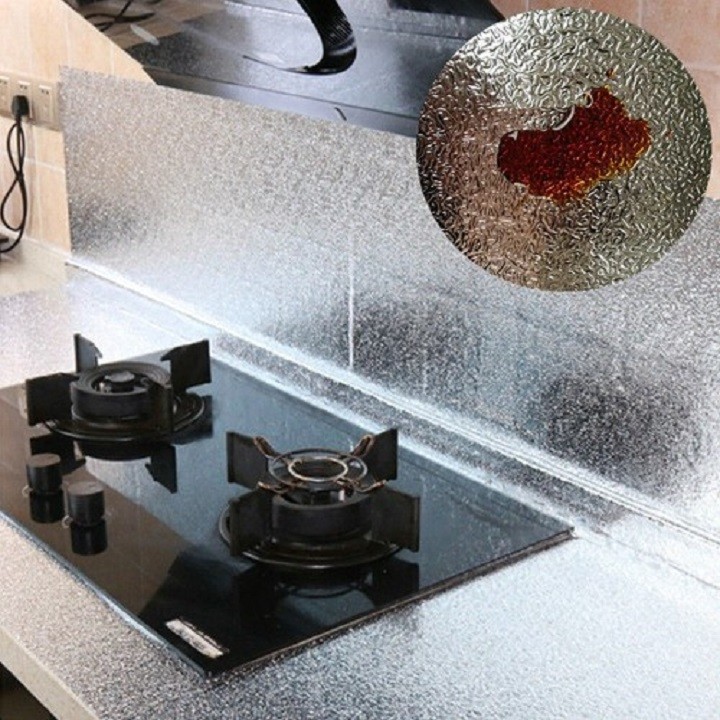COMBO 2 Cuộn Giấy Bạc Dán Tường Nhà Bếp Cách Nhiệt Đa Năng