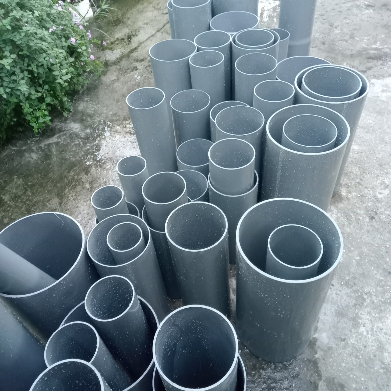Ống nhựa PVC phi 75mm-110mm (cắt thành đoạn ngắn 50cm)