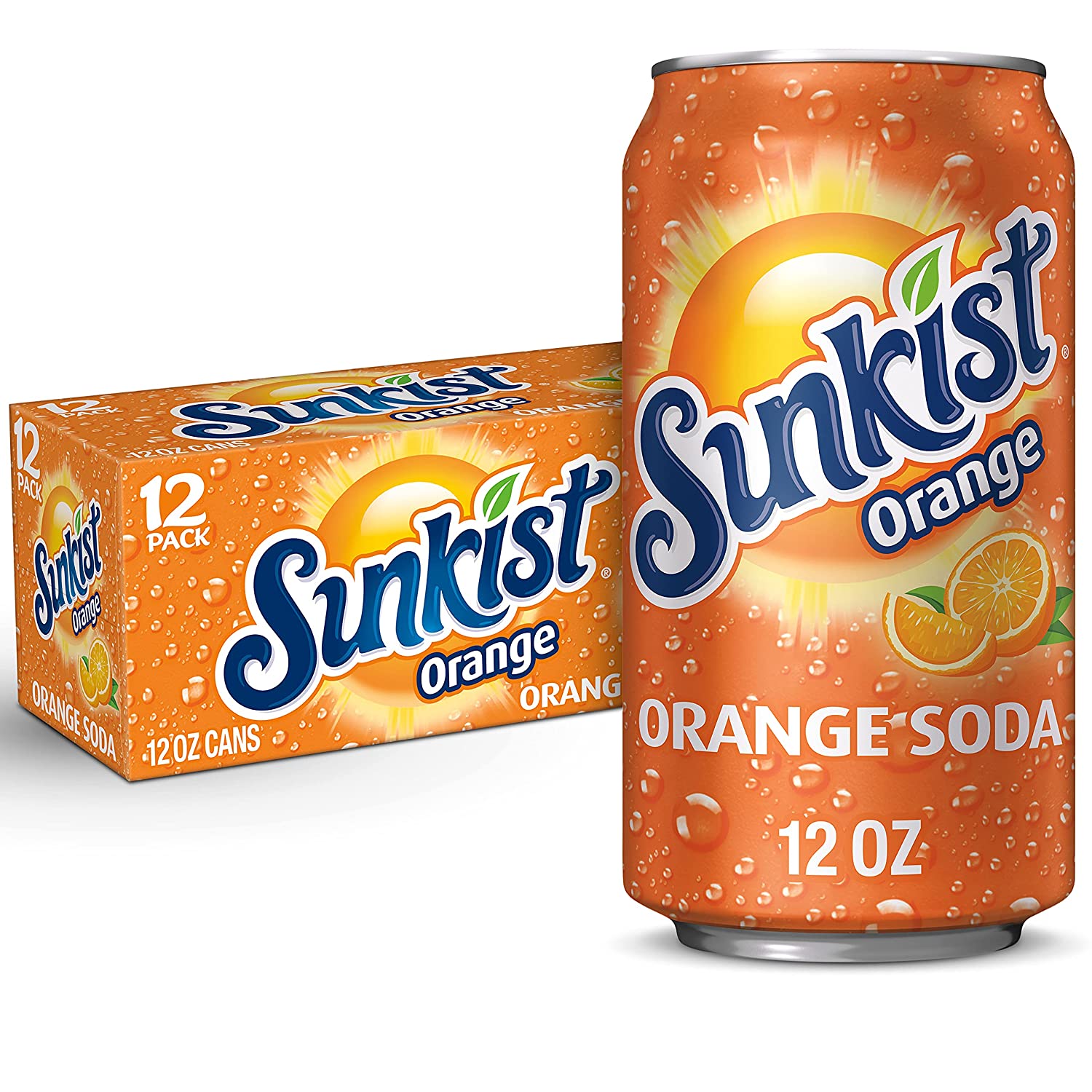Nước Cam Có Gas Sunkist Orange Soda 355ml