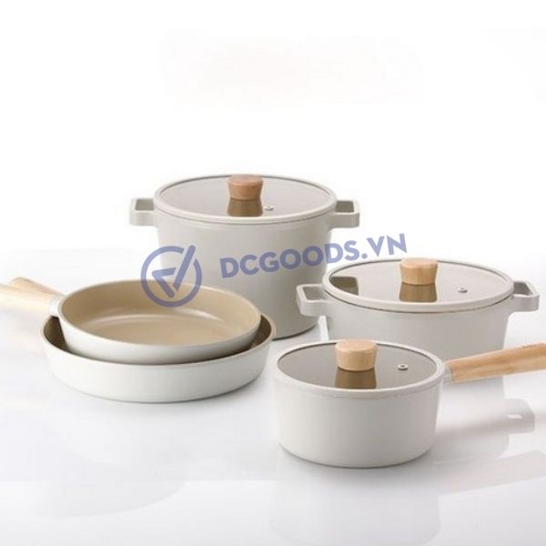 [HÀNG ĐẶT 10-15 NGÀY/VUI LÒNG LIÊN HỆ TRƯỚC] Bộ 5 nồi Neoflam Fika Hàn Quốc.