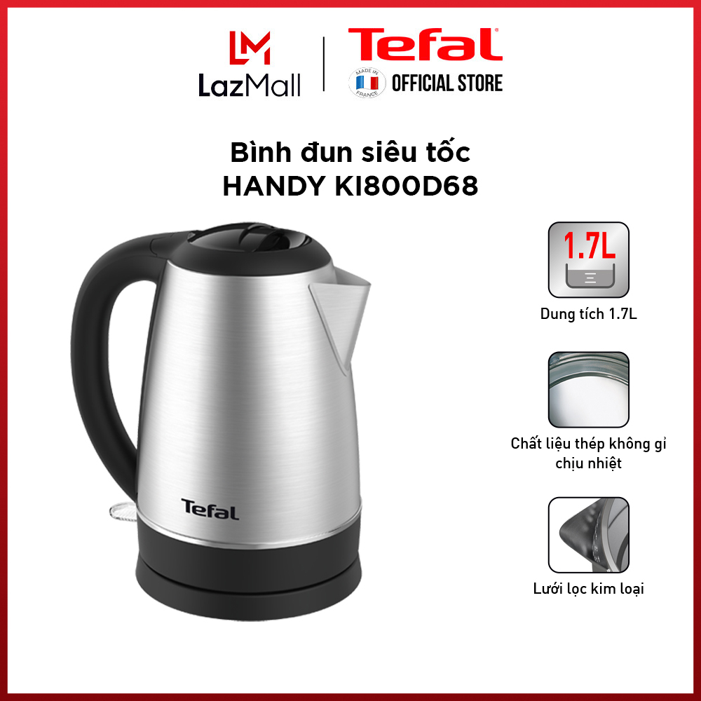 Bình đun siêu tốc 1.7L Tefal KI800D68 - 1800 W - Gian hàng chính hãng bảo hành 2 năm